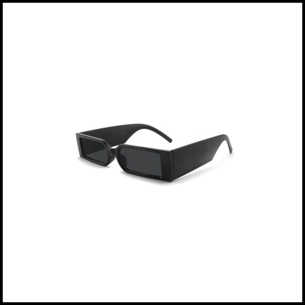 Retro Rectangle Sunglasses Small Frame Vintage Style UV Protection Unisex